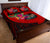 Pohnpei Quilt Bed Set - Polynesian Hook And Hibiscus (Red) - Polynesian Pride