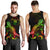 Niue Polynesian Men Tank Top - Turtle With Blooming Hibiscus Reggae - Polynesian Pride