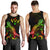 Kosrae Polynesian Men Tank Top - Turtle With Blooming Hibiscus Reggae - Polynesian Pride