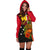 Papua New Guinea Hoodie Dress - Tumbuan, Duk - duk and Lime Gourd - Polynesian Pride