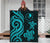 Yap Micronesian Premium Quilt - Turquoise Tentacle Turtle - Polynesian Pride