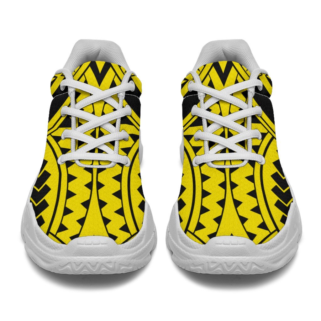 Polynesian Tradition Yellow Chunky Sneakers - Polynesian Pride