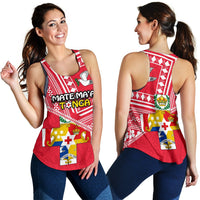 Mate Ma'a Tonga Women Racerback Tank Coat Of Arms - Polynesian Pride