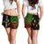 Hawaii Custom Personalised Women's Shorts - Hawaii Seal Rocket Style (Reggae) Women Black - Polynesian Pride