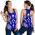 Kosrae Polynesian Women Tank Top Map Blue - Polynesian Pride