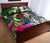 Vanuatu Quilt Bed Set White - Turtle Plumeria Banana Leaf - Polynesian Pride