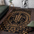 Hawaiian Kakau Honu Arc Polynesian Area Rug AH - Polynesian Pride