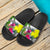 Palau Custom Personalised Slide Sandals White - Turtle Plumeria Banana Leaf - Polynesian Pride