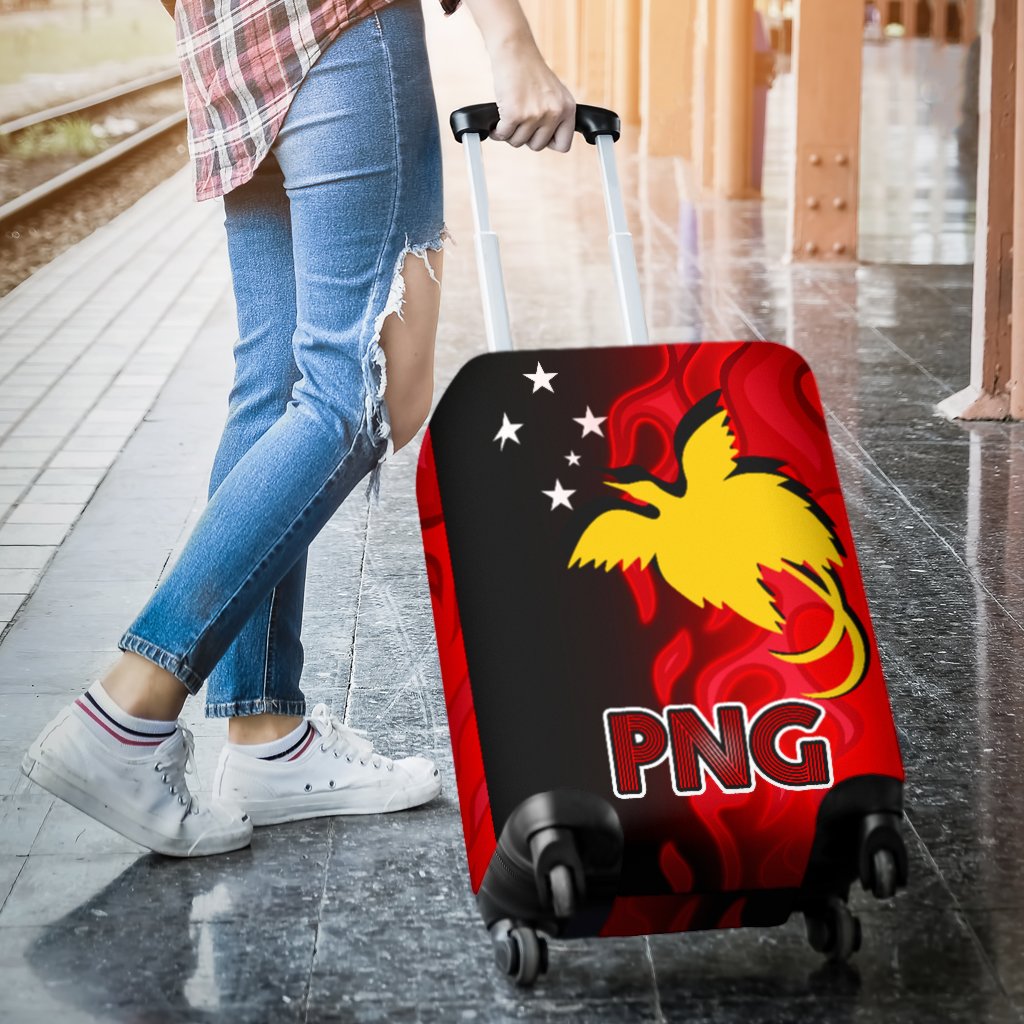 Papua New Guinea Luggage Cover - PNG Flame - Polynesian Pride