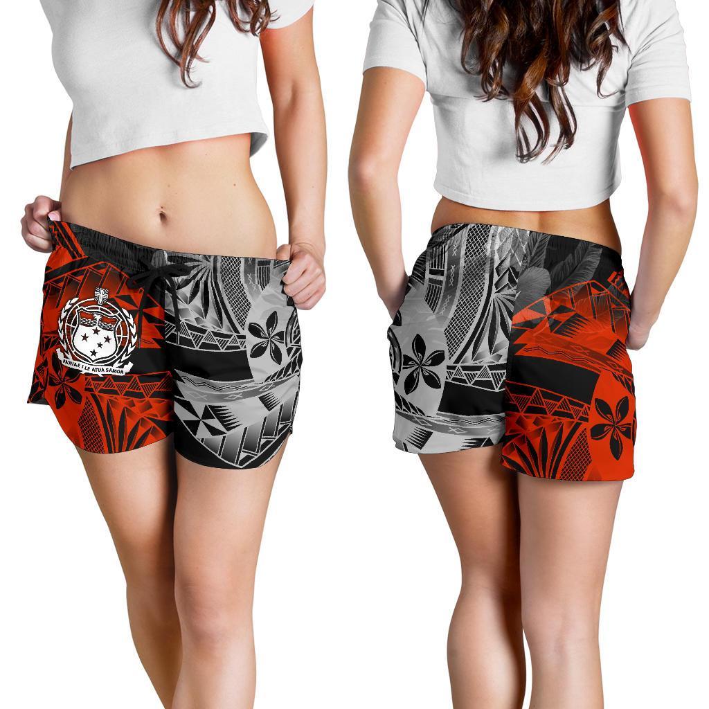 Samoa Polynesian All Over Print Women's Shorts - Vintage Polynesian Style - Polynesian Pride