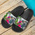 Palau Slide Sandals - Turtle Plumeria Banana Leaf Crest - Polynesian Pride