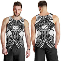 Samoa Polynesian Men's Tank Top - Samoa White Seal with Polynesian Tattoo - Polynesian Pride