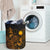 Nauru Laundry Basket - Polynesian Turtle Hibiscus Gold - Polynesian Pride