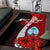 Guam Polynesian Custom Personalised Area Rug - Coat Of Arm With Hibiscus - Polynesian Pride