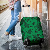 Polynesian Turtle Palm And Sea Pebbles Green Luggage Covers - Polynesian Pride