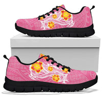 Hawaii Polynesian Hibiscus Sneakers - JVT Style - Pink - Polynesian Pride