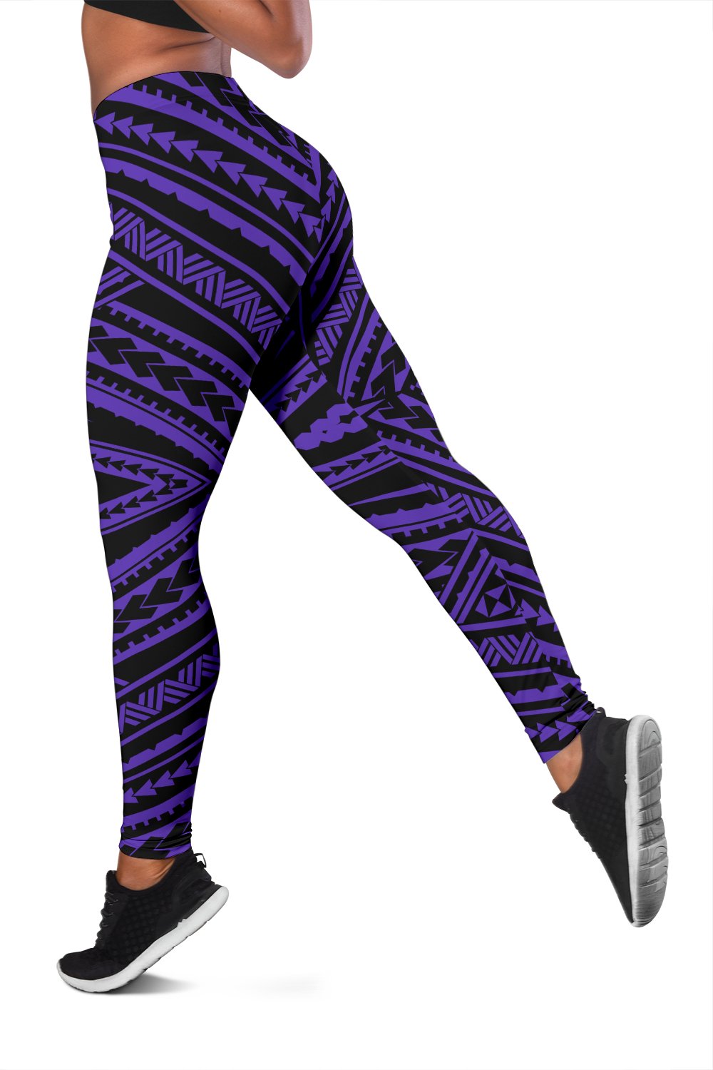 Polynesian Tatau Violet Hawaii Women's Leggings AH - Polynesian Pride