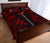 Wallis and Futuna Quilt Bed Set - Wallis and Futuna Coat Of Arms & Polynesian Red Tattoo Style - Polynesian Pride