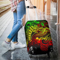 Polynesian Luggage Covers - Reggae Shark Polynesian Tattoo - Polynesian Pride