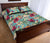 Hawaii Quilt Bed Set Seamless Floral Pattern With Tropical Hibiscus, Watercolor AH - Polynesian Pride