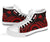 Papua New Guinea High Top Canvas Shoes - Red Tentacle Turtle - Polynesian Pride