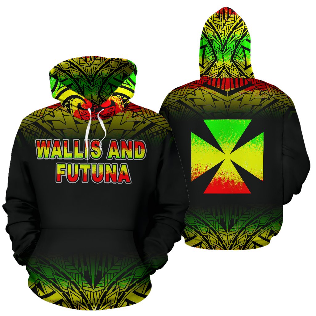 Wallis and Futuna Polynesian Hoodie Reggae Frog Unisex Reggae - Polynesian Pride