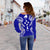 Kosrae Polynesian Shoulder Sweater Map Blue - Polynesian Pride