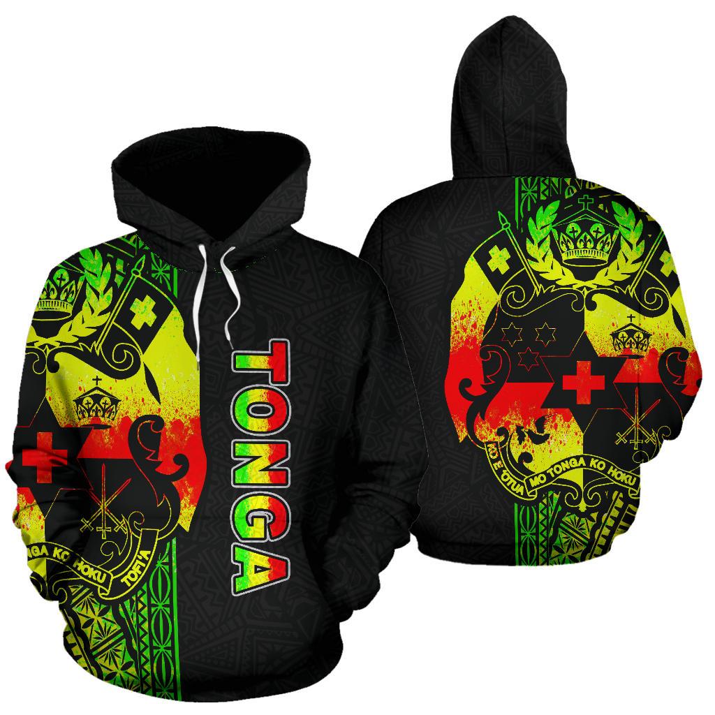 Tonga Polynesian Hoodie Reggae Line Unisex Reggae - Polynesian Pride