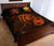 Hawaii Hibiscus Quilt Bed Set - Harold Turtle - Orange - Polynesian Pride