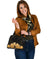 Personalised - Hawaii Royal Hibiscus Polynesian Tribal Shoulder Handbag Gold AH - Polynesian Pride