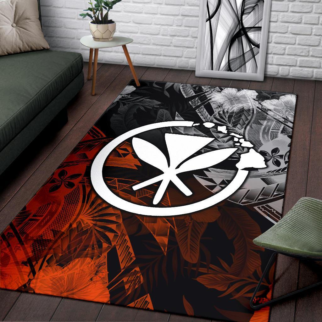 Polynesian Hawaii Kanaka Maoli Area Rug - Vintage Polynesian Style - Polynesian Pride