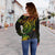 Hawaii Women's Off Shoulder Sweater - Reggae Turtle - Polynesian Pride