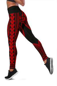 Hawaii Polyneisan Red Color Special Tribal Women's Leggings - Polynesian Pride