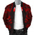 Wallis And Futuna Men Bomber Jackets - Polynesian Tattoo Red - Polynesian Pride