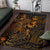 Guam Area Rugs Turtle Hibiscus Gold - Polynesian Pride