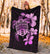 Hawaiian Kanaka Hibiscus Plumeria Mix Polynesian Turtle Premium Blanket Pink AH - Polynesian Pride