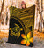 Hawaii Premium Blanket - Hawaii Turtle Plumeria Yellow - Polynesian Pride