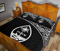 Guam Quilt Bed Set - Guam Coat Of Arms Curve Style - Polynesian Pride