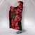 Hawaii Red Hibiscus Humming Bird Hooded Blanket - Polynesian Pride