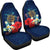 Hawaiian Turtle Hibiscus Polynesian Car Set Cover - Blue - Edna Style - AH - Polynesian Pride