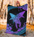 Hawaii Whale Polynesian Hibiscus Premium Blanket - Lae Style - Polynesian Pride