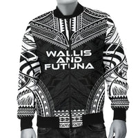 Wallis And Futuna Polynesian Chief Men's Bomber Jacket - Black Version - Polynesian Pride