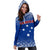 Samoa Women's Hoodie Dress - Polynesian Fog Blue - Polynesian Pride