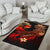 Hawaii Polynesian Area Rug - Plumeria Flowers And Waves - Polynesian Pride