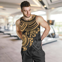 Guam Polynesian Men's Tank - Golden Turtle - Polynesian Pride