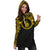 New Caledonia Women Hoodie Dress - New Caledonia Coat Of Arms Polynesian Gold Black - Polynesian Pride