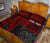 Tahiti Personalised Quilt Bed Set - Tahiti Seal In Heartbeat Patterns Style (Red) - Polynesian Pride