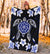 Hawaiian Icon Blue Turtle Plumeria Blanket - Polynesian Pride