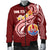 Tahiti Personalised Men's Bomber Jacket - Tahiti Seal Polynesian Patterns Plumeria - Polynesian Pride