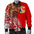 Tonga Men's Bomber Jacket - Polynesian Palm Tree Flag - Polynesian Pride